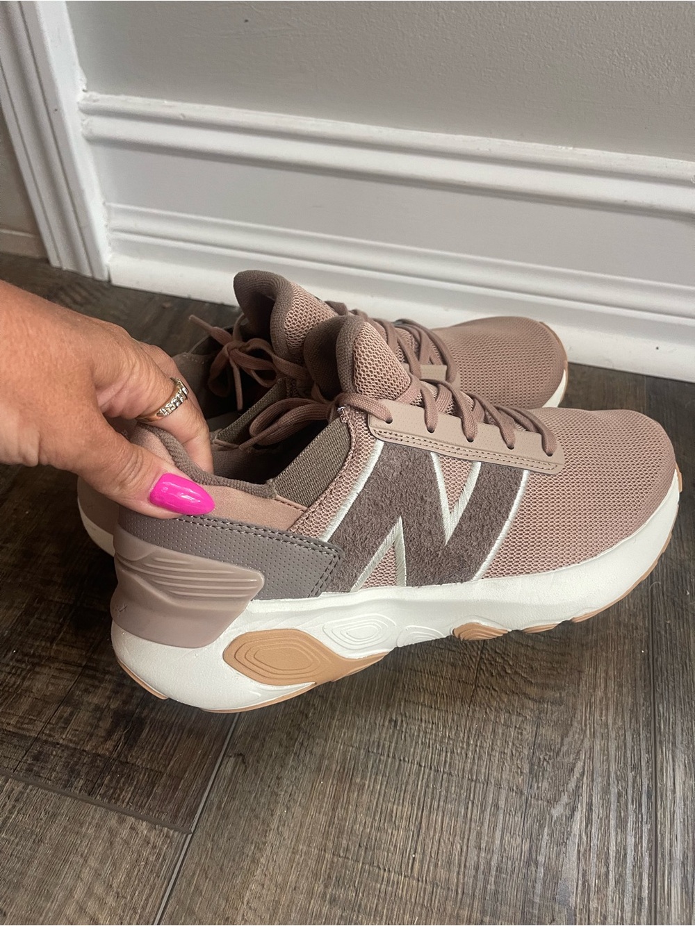 New Balance Women’s Fresh Foam X 1440 V1 Taupe Mesh Sneaker - Picture 7 of 8